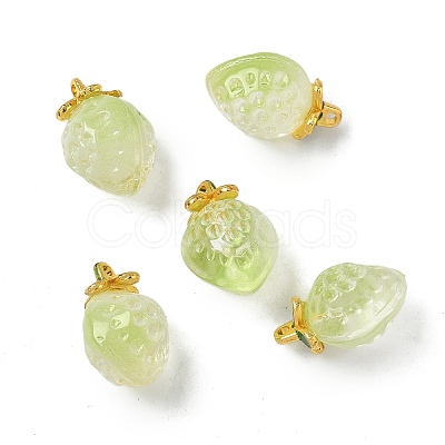 Transparent Glass Pendants GLAA-P072-03G-03-1