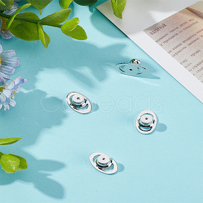 4Pcs Brass Ear Nuts KK-LP0004-04P-1