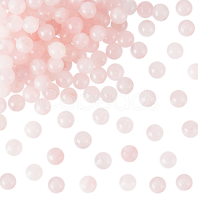 Natural Rose Quartz Beads Strands G-OC0001-02-6mm-1