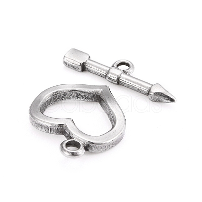 Tarnish Resistant 304 Stainless Steel Toggle Clasps STAS-D142-02A-P-1