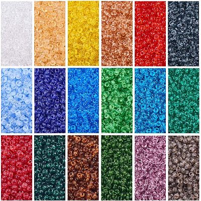 FGB 12/0 Transparent Glass Seed Beads SEED-OL0001-01-02-1