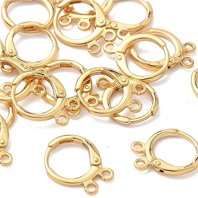 SHEGRACE Brass Leverback Earring Findings XGR0091G-88G-1