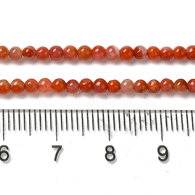 Natural South Red Agate Beads Strands G-B090-A04-03-1