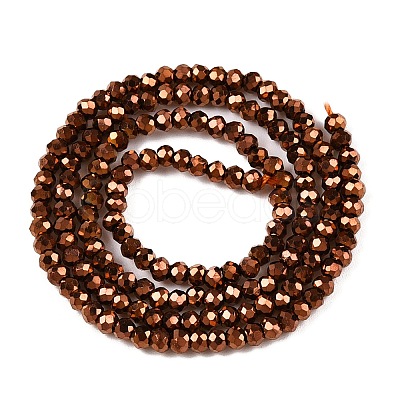 Electroplate Glass Beads Strands EGLA-T021-04H-1
