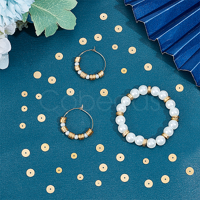 450Pcs 2 Style Brass Spacer Beads KK-CN0002-49-1