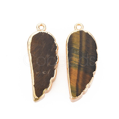 Natural Tiger Eye Pendants G-N326-127-A04-1