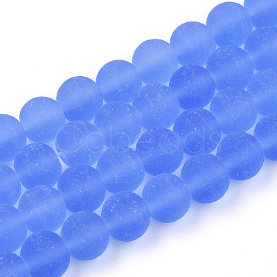 Transparent Glass Beads Strands GLAA-T032-T8mm-MD04-1