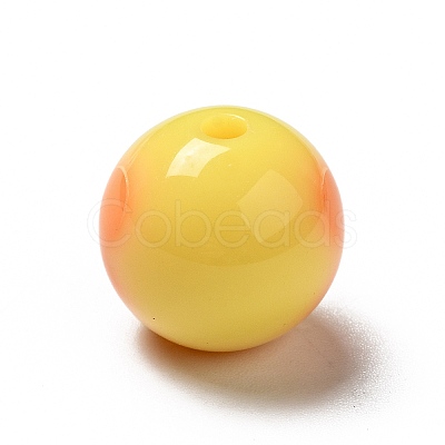 Two Tone Opaque Acrylic Beads SACR-K003-03A-1