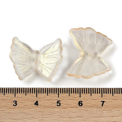Spray Painted Glass Beads GLAA-Z007-02F-1