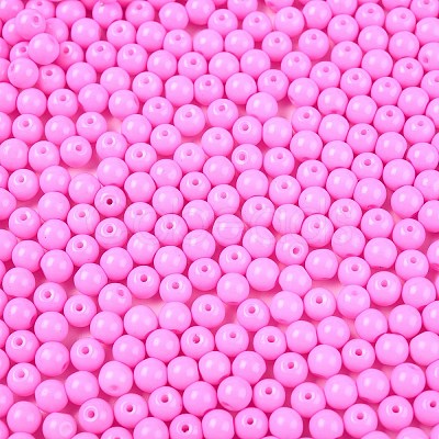 Opaque Baking Paint Glass Beads DGLA-T004-02I-1