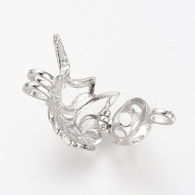 Alloy Diffuser Locket Pendants X-PALLOY-S062-22-1