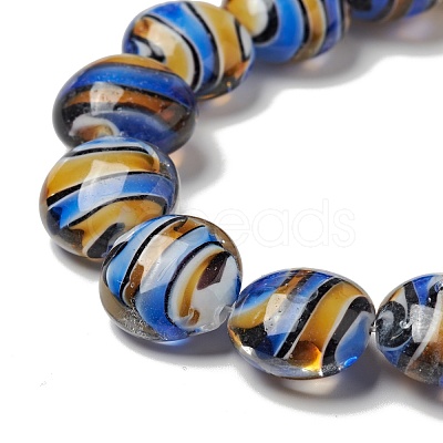 Handmade Lampwork Beads Strand LAMP-C008-09-1