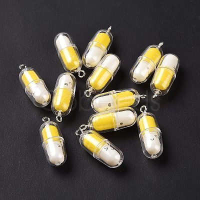 Translucent Plastic Pendants X-KY-L006-29B-1