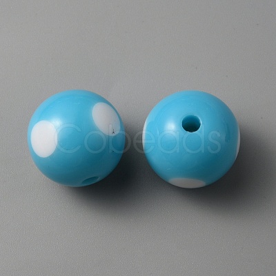 Acrylic Beads LS-SACR-WH0009-11C-1