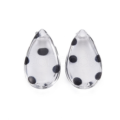 Transparent Acrylic Pendants TACR-N006-32-1