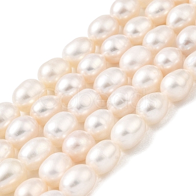 Natural Cultured Freshwater Pearl Beads Strands PEAR-I007-01F-06A-1