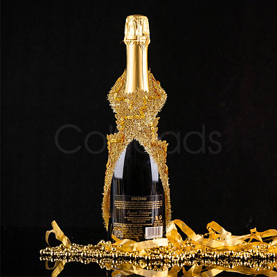 13M Sequin Polyester Wavy Lace Ribbon OCOR-WH0090-037B-1