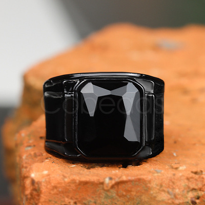 Alloy with Glass Finger Rings for Men FS-WG2A945-08-1