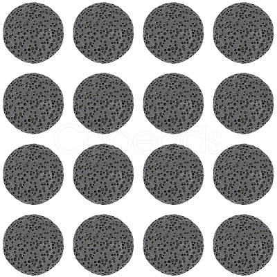 24Pcs Unwaxed Natural Lava Rock Beads G-PA0002-11A-1