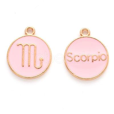 Alloy Enamel Pendants X-ENAM-S124-01A-09L-1