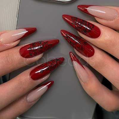 Stainless Steel DIY Nail Art Templates MRMJ-WH0092-087-1
