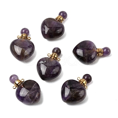 Natural Amethyst Pendants G-H252-C03-01-1