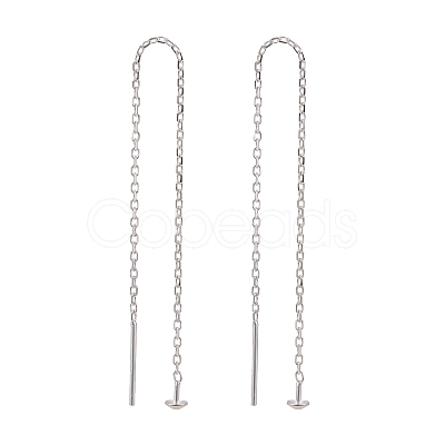 925 Sterling Silver Ear Stud Findings X-STER-I014-03S-1