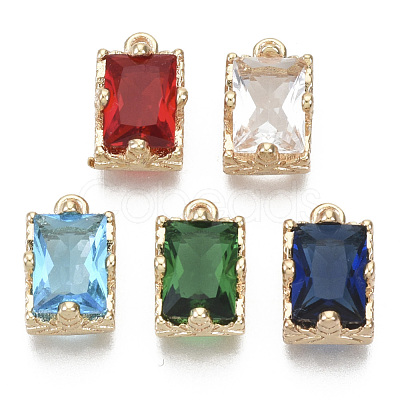 Glass Rhinestone Pendants GLAA-N038-20-1