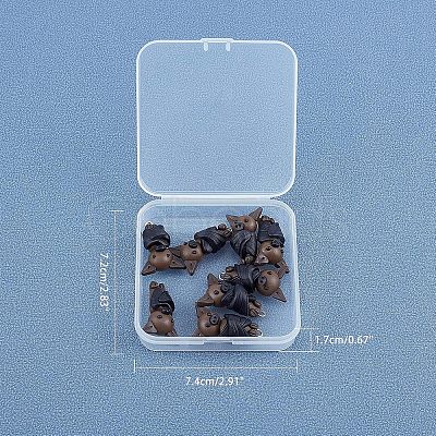 Handmade Polymer Clay Pendants CLAY-CA0001-04-1-1