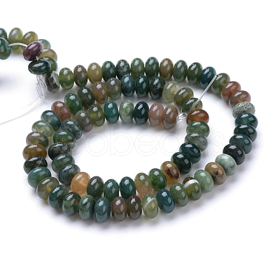 1 Strand Natural Indian Agate Beads Strands G-SC0003-77-1