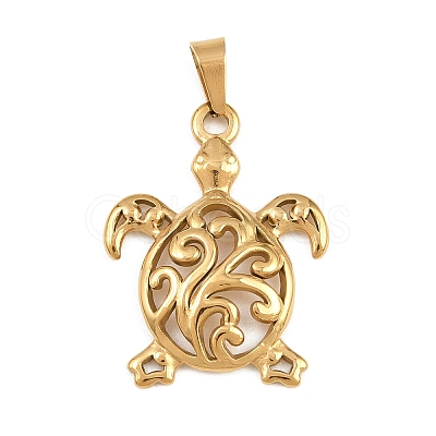Ion Plating(IP) 304 Stainless Steel Pendants STAS-B141-04C-G-1