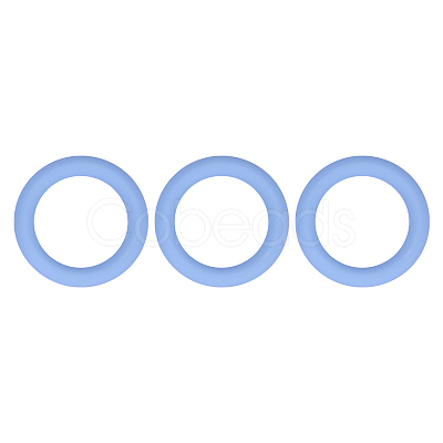 3Pcs Ring Silicone Focal Beads JX895D-01-1