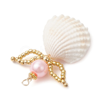 Clam Shell Pendants PALLOY-MZ00717-02-1