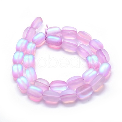 Synthetic Moonstone Beads Strands G-E503F-B-1