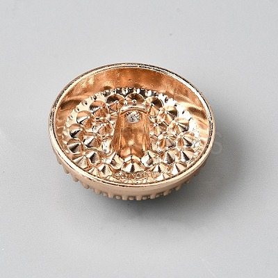 1-Hole Alloy Rhinestone Buttons BUTT-WH0020-69G-1
