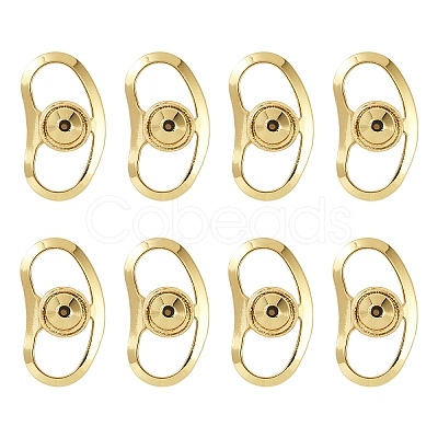 12Pcs Brass Ear Nuts KK-YW0002-80G-1