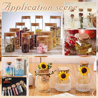 90pcs 5 styles Cork Bottle Stoppers AJEW-GF0009-39B-1