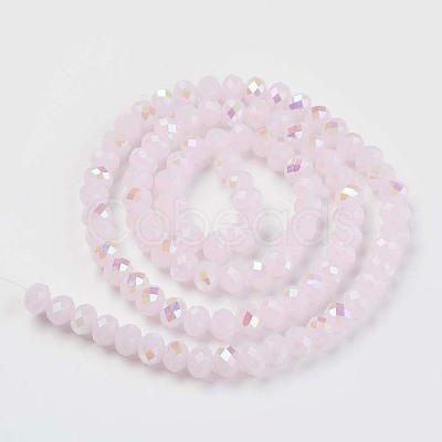 Electroplate Glass Beads Strands EGLA-A034-J8mm-L05-1