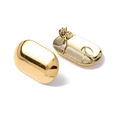 Ion Plating(IP) 304 Stainless Steel Stud Earring Findings STAS-F286-13G-1