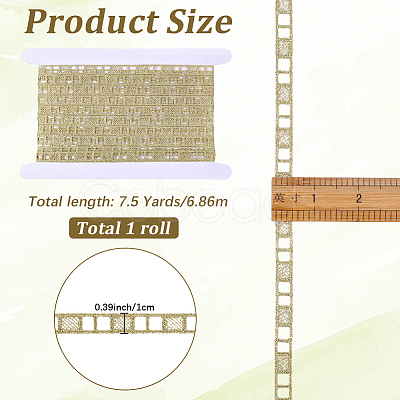 7.5Yards Polyester Lace Trims SRIB-GF0001-54B-1