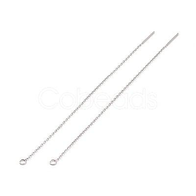 Non-Tarnish 304 Stainless Steel Stud Earring Finding X-STAS-E161-06P-1