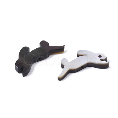 Natural Black Lip Shell Beads SSHEL-N034-58-1