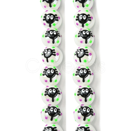 Handmade Porcelain Beads Strands PORC-A025-01F-1