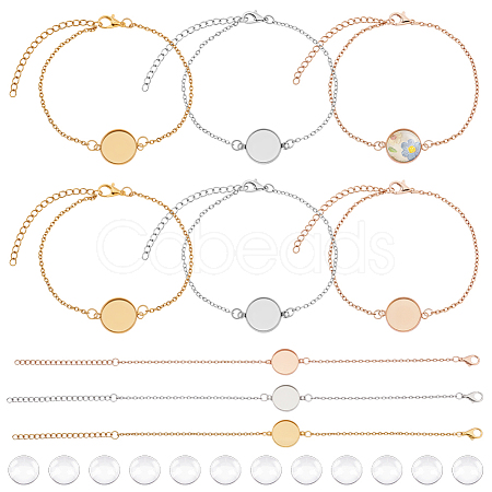 304 Stainless Steel Bracelets BJEW-GA00005-1