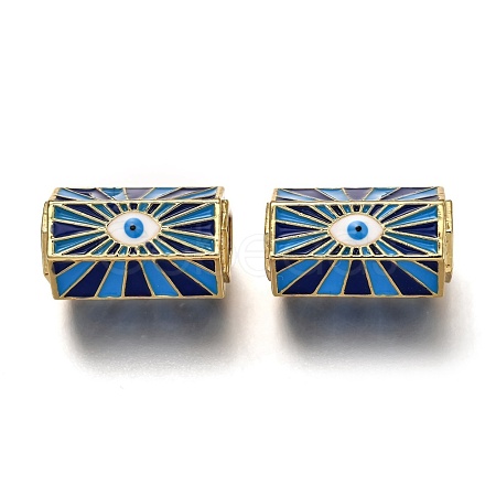 Brass Enamel Pendants ZIRC-I052-15C-1