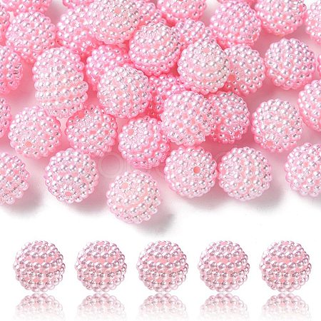 Imitation Pearl Acrylic Beads OACR-FS0001-45H-1