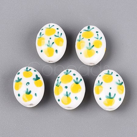 Handmade Porcelain Beads PORC-N012-14B-01-1