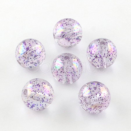 Round AB Color Transparent Acrylic Beads TACR-D005-10mm-03-1