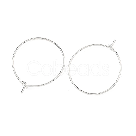 SHEGRACE Brass Hoop Earring Findings XGRPCH798-217P-1