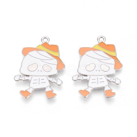 Halloween Theme Alloy Enamel Pendants ENAM-T022-54P-10-1